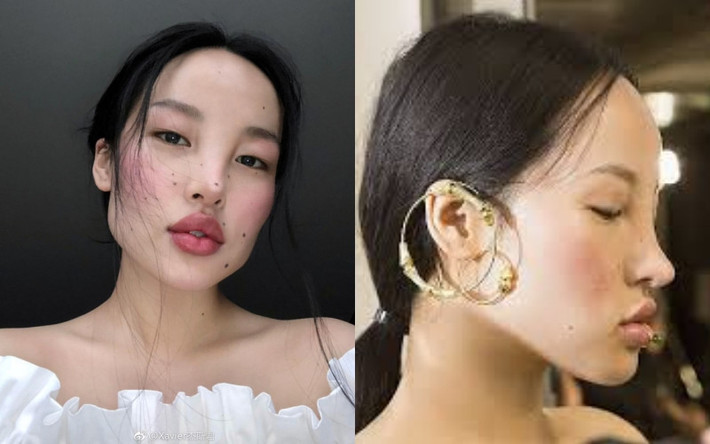 Tsunaina khiến người đối diện ngạc nhiên vì ngoại hình kỳ lạ bởi gương mặt có cấu trúc khung mũi gồ ghề lớn hẳn về kích thước, khuôn môi 'cồng kềnh' và quá nhiều nốt ruồi trên mặt.