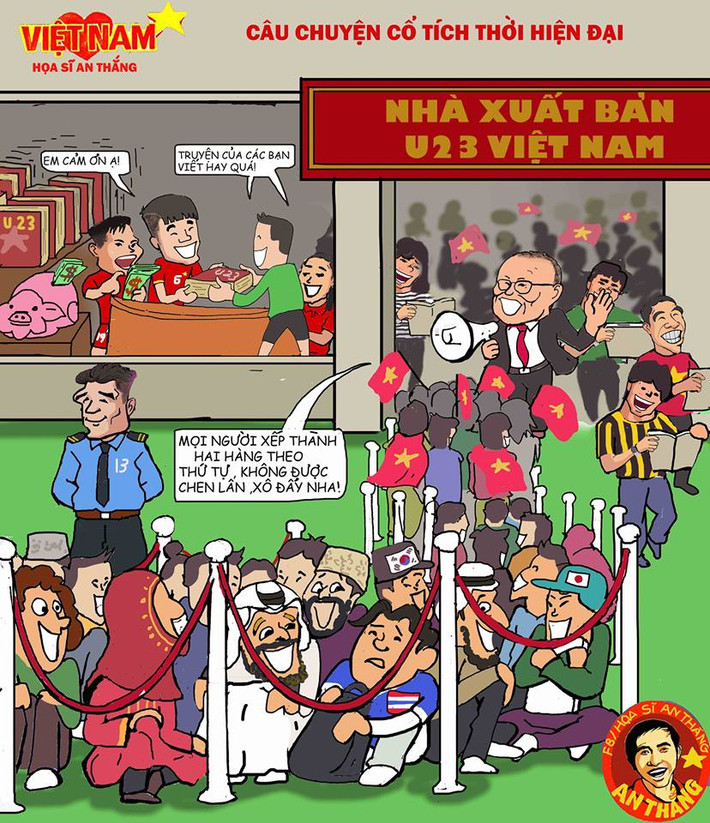 U23 Việt Nam đang viết nên một câu chuyện cổ tích. Không chỉ khiến người hâm mộ nước nhà phát cuồng vì hạnh phúc, tuyệt tác ấy còn khiến độc giả châu lục phải ngóng chờ, xếp hàng "đặt gạch" để sở hữu bằng được.