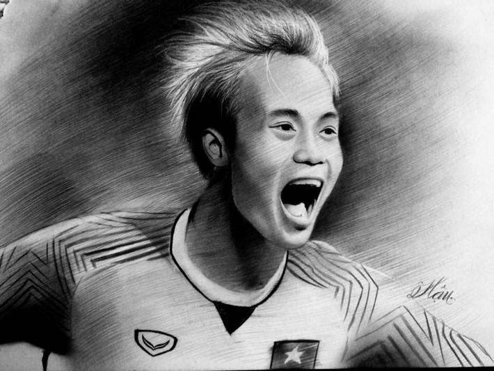 Thời gian gần đây, người dân đổ dồn nhiều tình cảm cho các cầu thủ U23 Việt Nam vì những gì họ đã thể hiện xuất sắc tại giải Asiad 2018. Mới đây, một chàng trai 9X Quảng Ngãi đã thể hiện tình cảm của mình với các cầu thủ chỉ bằng một cây bút chì.