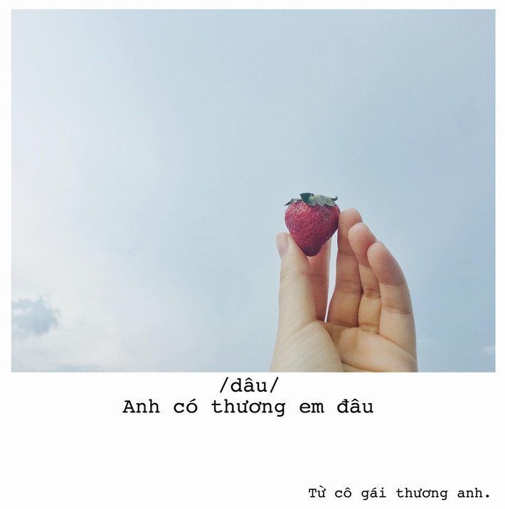 Bộ ảnh "thả thính" bá đạo được chế từ đủ loại hoa quả của cô gái nhút nhát sau khi được chia sẻ lên mạng xã hội đã lập tức gây chú ý và khiến cư dân mạng vô cùng thích thú, được hàng loạt fanpage lớn chia sẻ lại.