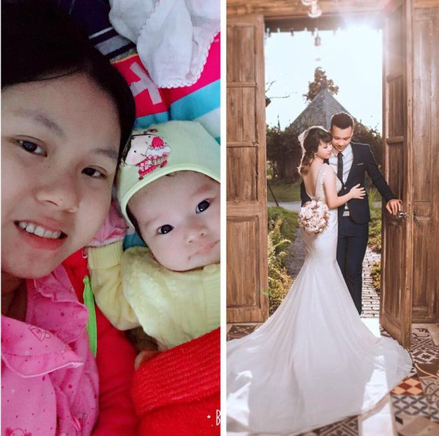 Không ít mẹ bỉm sữa sẵn sàng ghép ảnh theo kiểu "ngày ấy - bây giờ" để cùng "đọ sắc". Phần đông chị em đều tỏ ra nuối tiếc trước "quá khứ oanh liệt nay còn đâu".