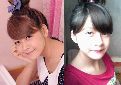 Không chỉ đường nét khuôn mặt mà kiểu tóc, trang điểm và cách tạo dáng của cô gái Nguyễn Huyền khiến nhiều người nhầm tưởng đây là nữ diễn viên Chi Pu.
