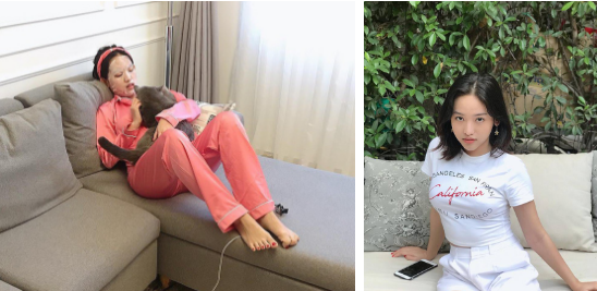 Thúy Vi ở nhà và lúc đi chơi: Xin cho hỏi, đây có phải là cùng một người không?
