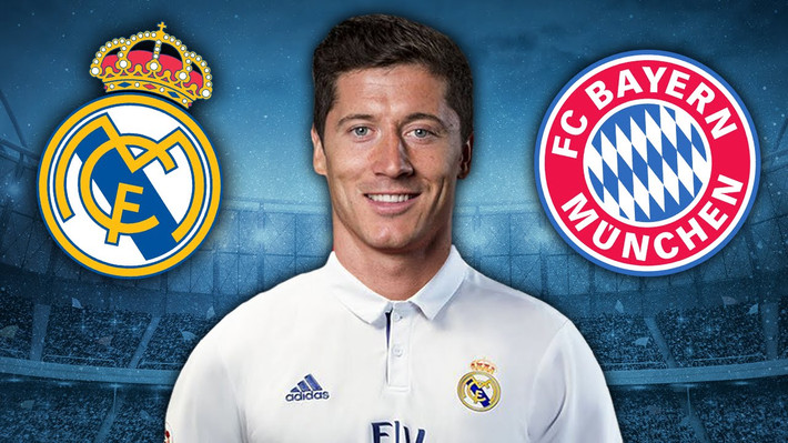 Real Madrid là một trong những đội bóng quan tâm đến Lewandowski nhất. Chủ tịch Perez nhiều lần muốn đưa anh về sân Bernabeu nhưng chưa thành. Ảnh: AS