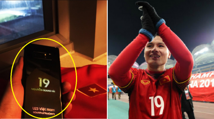 Bên cạnh những món quà dễ thương, các cầu thủ U23 Việt nam còn nhận được nhiều món quà có giá trị công nghệ như Quang Hải, Bùi Tiến Dũng hay HLV Park Hang Seo.