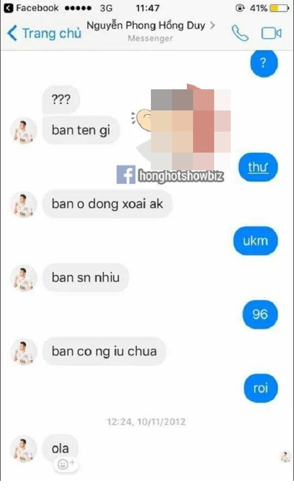 Nếu đọc hết cuộc nói chuyện "thả thính" của Nguyễn Phong Hồng Duy thì nhiều người sẽ nhận ra rằng vì nói chuyện quá nhạt nên tiền vệ U23 Việt Nam này thường bị bơ hoặc reply bằng dấu ?, may mắn hơn ai đó siêng thì reply thêm chữ "uhm".