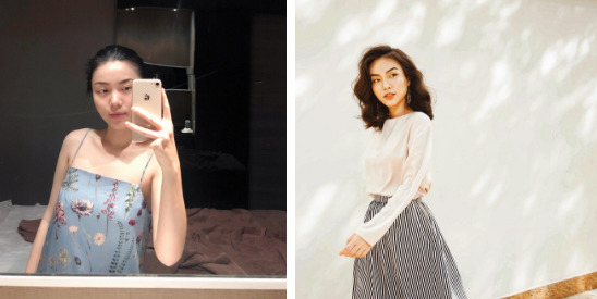 Diện đầm ngủ hay mặc váy vóc chỉn chu không quan trọng, quan trọng là thần thái, ở đâu hot girl 9X Trúc Diễm cũng rạng ngời tỏa sáng.