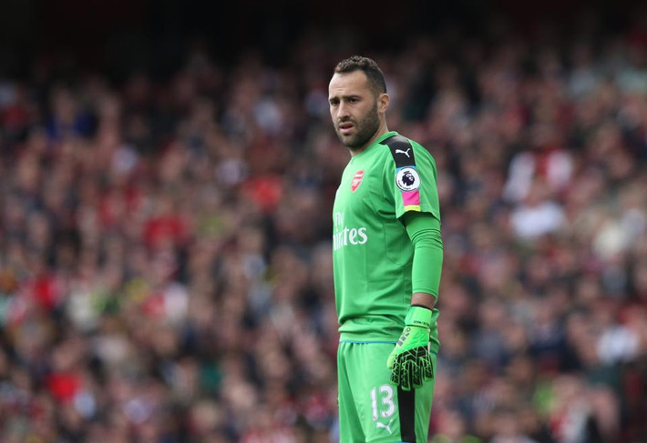 Thủ thành Ospina đang muốn chia tay Arsenal vì không được HLV Wenger tin tưởng trao cho vị trí số 1. Ảnh: Goal