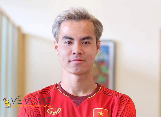 Tiền vệ Phạm Đức Huy.