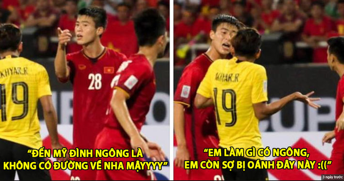 Trong trận đấu với Malaysia tại AFF Cup vừa qua trên sân Mỹ Đình, một lần nữa độ "gắt" của Duy Mạnh lại được thể hiện khi đối phương phạm lỗi với cầu thủ ĐTQG Việt Nam ngay trước mặt anh.