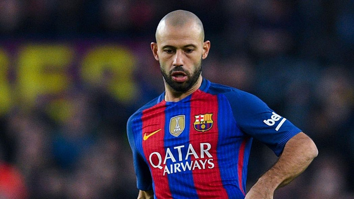 Trên trang chủ CLB, Barca xác nhận sẽ chia tay Mascherano sau 7 năm rưỡi gắn bó. Ảnh: Barca