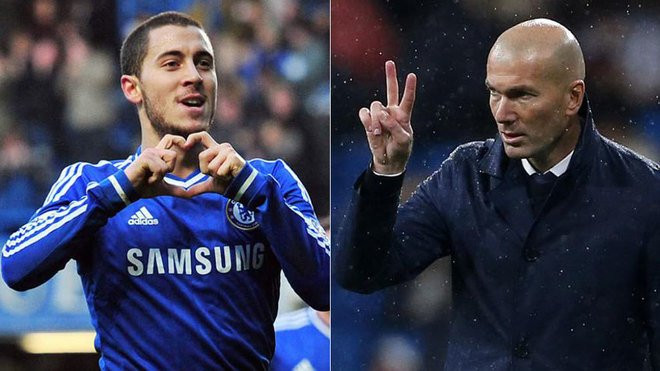 Chuyển nhượng bóng đá mới nhất từ Daily Mail, sau khi gợi ý cho Griezmann về MU thời hậu Mourinho, Zidane lại tiếp tục câu Hazard tới sân Old Trafford.