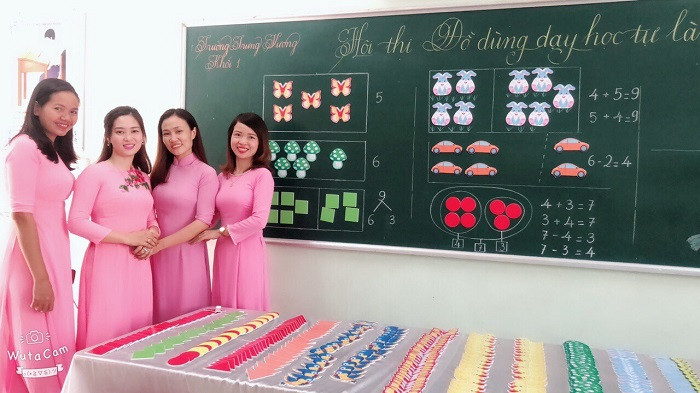 Đây là tác phẩm trong cuộc thi "Đồ dùng dạy học tự làm" của giáo viên trường Trưng Vương vừa diễn ra ngày 27/10 vừa qua.
