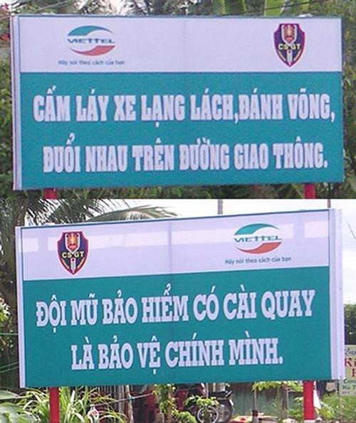 Một loạt lỗi chính tả khiến nội dung trên tấm biển thông báo trở nên hài hước.