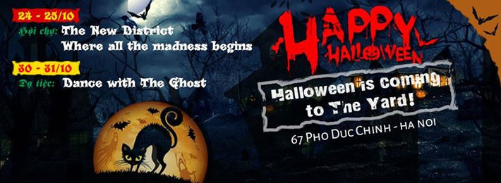 Khu tổ hợp mua sắm, vui chơi giải trí mới của giới trẻ The Yard (Phó Đức Chính, Hà Nội) cũng là địa điểm vui chơi lễ hội ma Halloween có giá khá "mềm".