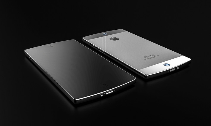 Mẫu iPhone 7 này mỏng hơn và thiết kế liền mạch hơn so với thế hệ iPhone hiện tại. Nút Home rất nhỏ và bóng loáng và giống như một máy ảnh hay bộ cảm biến.