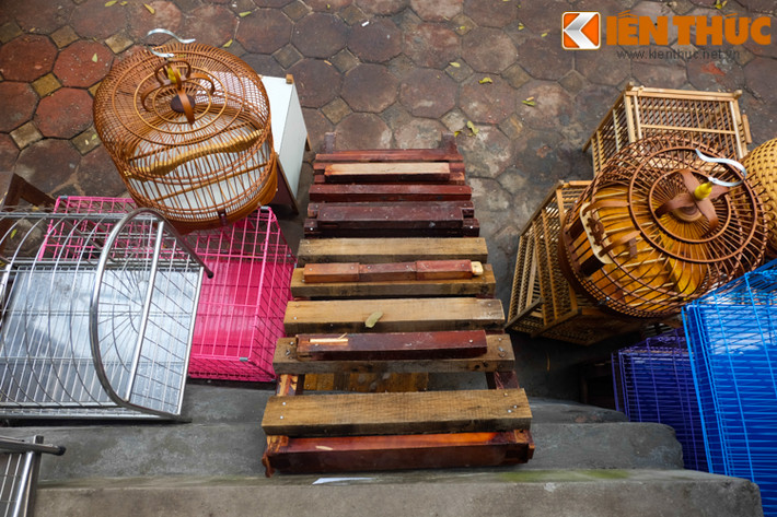 Để khắc phục tình trạng này, chủ cửa hàng này đã làm một cầu thang gỗ, bắc tạm để đi lại.