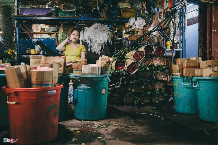 Chị Nguyễn Thị Hương, chủ một shop hoa trong chợ này cho biết để chuẩn bị cho dịp lễ 8/3, chị đã nhập về 2.000 bó hồng (mỗi bó 50 hoa) và các loại hoa khác như hướng dương, cẩm tú cầu...