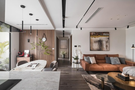 Không gian này thiết kế hoàn toàn mở để khai thác tối đa ánh sáng tự nhiên.