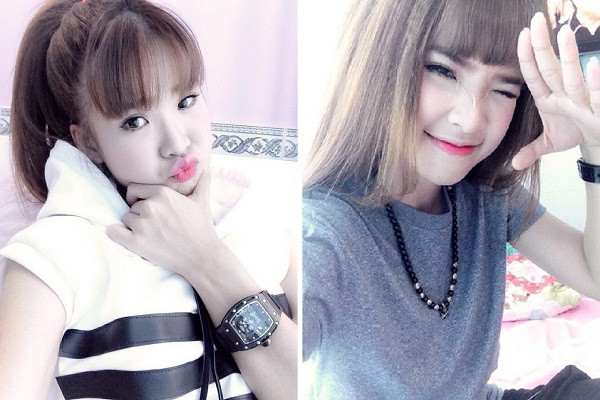 Trong khi đó, Khởi My chọn cho mình phong cách trẻ trung, năng động.