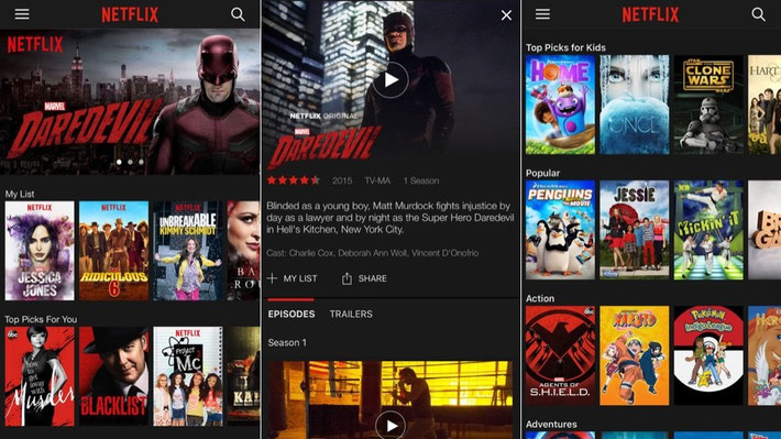 Với Netflix, bạn thỏa sức khám phá hàng nghìn chương trình truyền hình và những bộ phim bom tấn. Toàn bộ đều có bản quyền đầy đủ và video chất lượng cao.