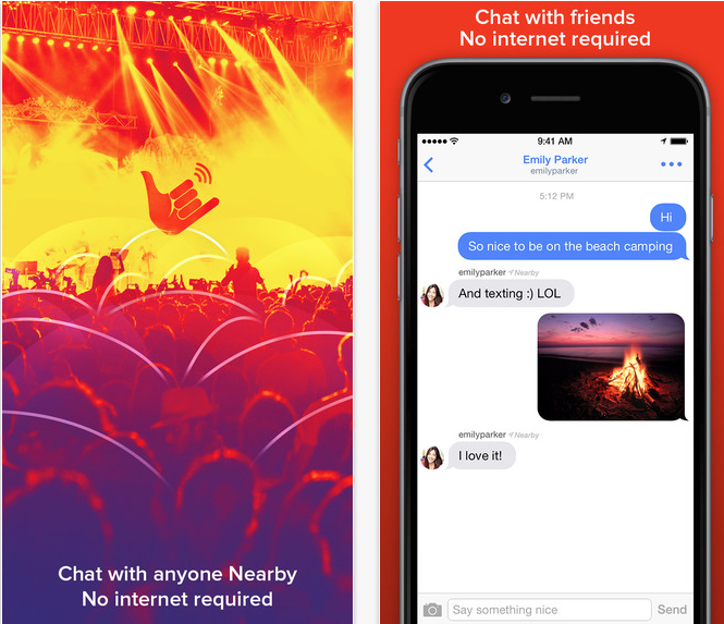 Thay vì kết nối đơn thuần thông qua internet, FireChat cho phép truyền tải dữ liệu giữa các thiết bị thông qua Bluetooth. Với ứng dụng này, bạn thỏa sức nhắn tin miễn phí cho người thân và bạn bè.