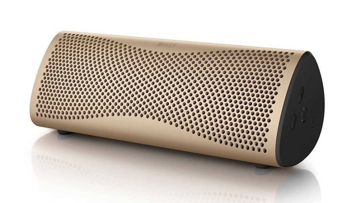 KEF Muo là mẫu loa không dây tuyệt đẹp được chế tác từ kim loại. Người dùng có thể tùy chỉnh âm thanh thông qua một ứng dụng trên điện thoại di động.