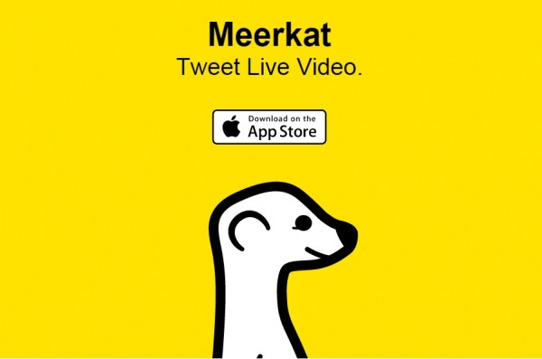 Ngay khi ra mắt, ứng dụng mang tên Meerkat nhanh chóng thu hút sự chú ý của giới công nghệ. Meerkat cho phép người dùng chiếu trực tiếp video bằng thiết bị di động dành cho ai có tài khoản Twitter và kết nối mạng. Ảnh: Techmarketing.
