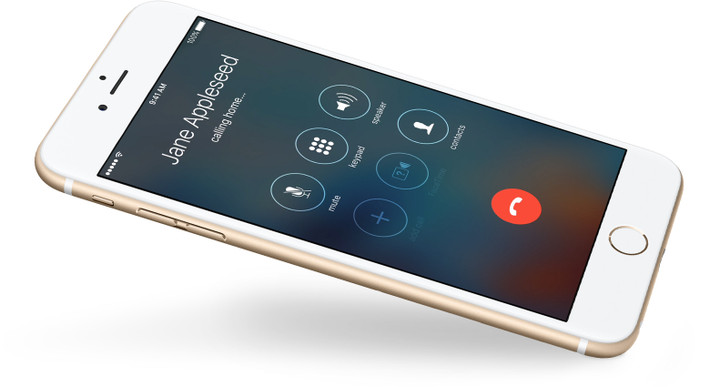 Bạn cũng nên nói chuyện với máy khác để kiểm tra mic và loa thoại của máy. Ảnh: Apple.