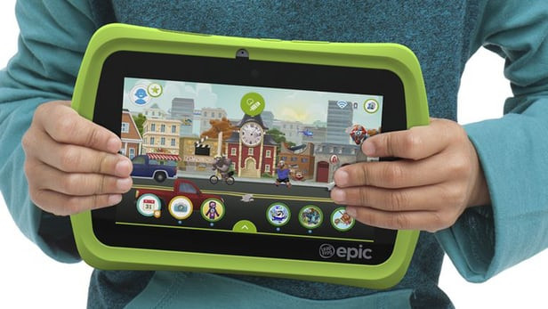 Hệ điều hành Android trên LeapFrog Epic có thể được tùy chỉnh theo độ tuổi của trẻ. Ảnh: Gizmag.