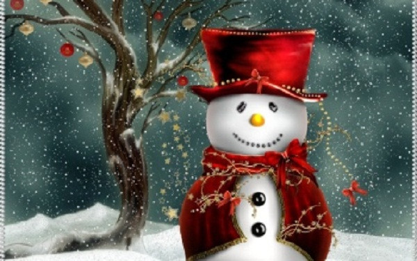 Hình ảnh người tuyết là biểu tượng không thể thiếu trong đêm Noel.