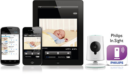 Chỉ cần kết nối wifi, ứng dụng Baby Monitor sẽ biến iPhone thành thiết bị quản lý trẻ nhỏ. Các bậc phụ huynh nhận tín hiệu về con mình mà không cần phải luôn theo sát bên cạnh. Ảnh: Tech.