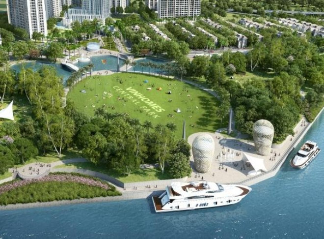Không phải dự án nào cũng có điểm nhấn độc đáo như vậy. Công viên Vinhomes Central Park có diện tích 14ha, trải dọc 1,2km theo sông Sài Gòn, được thiết kế và quy hoạch theo hình mẫu của công viên Central Park New York nổi tiếng, tổng vốn đầu tư lên đến 500 tỷ đồng.