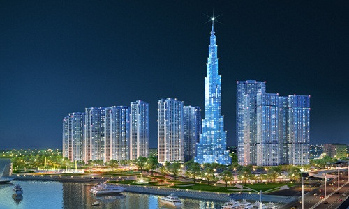 Các dự án của Vingroup không ít điểm gây "choáng". Có thể kể đến tòa tháp Landmark 81 của khu đô thị Vinhomes Central Park (TP HCM) là một trong 10 tòa nhà cao nhất thế giới.