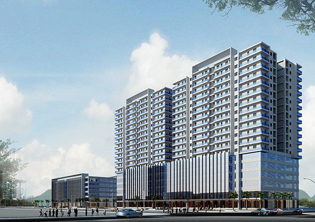 Theo thiết kế dự án FLC Complex Thanh Hóa có tổng mức đầu tư lên tới 1.200 tỷ đồng có bãi đỗ trực thăng sẽ ở trên nóc tòa nhà cao 18 tầng của dự án.