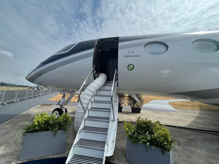 Ra mắt vào năm 2014, Gulfstream G650ER là một trong những máy bay thương gia nhanh nhất và lớn nhất thế giới. Ảnh: Gulfstream