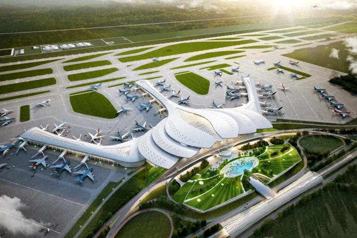 Theo trang The Design Air, sân bay Long Thành là một trong những dự án phát triển sân bay độc đáo và hấp dẫn nhất trên toàn cầu hiện nay, phản ánh sự gia tăng vượt bậc về du lịch hàng không tại Việt Nam. Ảnh: The Design Air