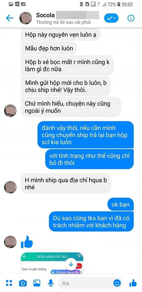 Thêm nữa, theo chủ cửa hàng giải thích rằng do "rủi ro bảo quản" nên mới xảy ra sự cố đáng tiếc, tuy nhiên lại gây mất cảm tình khi cố vớt vát thêm rằng hàng sót kho với giá thanh lý 299.000 đồng thì họ cũng không biết làm thế nào, ngày 14/2 thì giá gốc 375.000 đồng họ cũng không có hàng để bán.