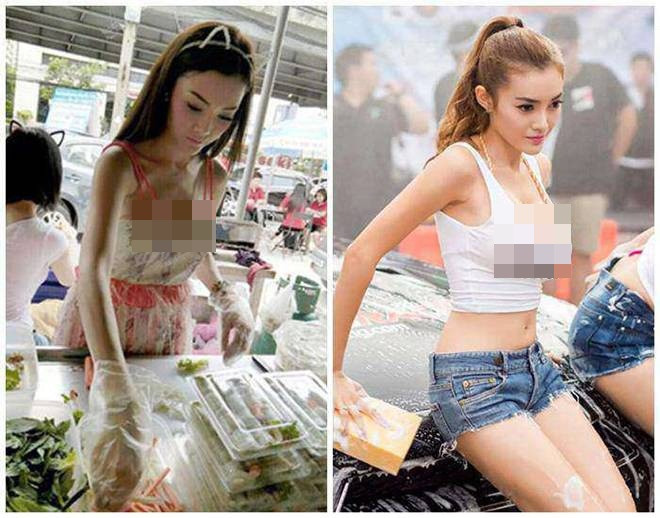 Trước đó, trên các trang MXH dân mạng chia sẻ rầm rộ hình ảnh về các bà chủ cửa hàng bán đồ ăn nước này khoe da thịt hết sức có thể.
