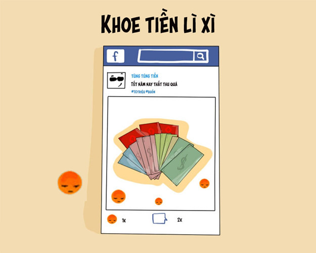 Trong Tết truyền thống, việc các bạn trẻ được nhận lì xì là điều tất nhiên. Và cũng từ đó, nhiều bạn đã chụp ảnh khoe số tiền mừng tuổi mình nhận được và cũng từ đó gây ra nhiều ý kiến trái chiều từ CĐM.