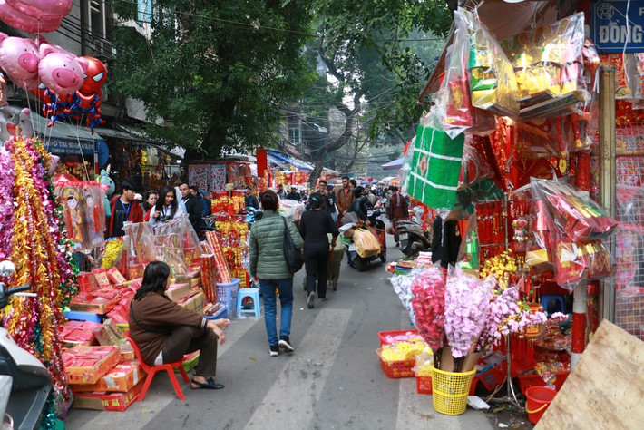 Đến hẹn lại lên, cứ vào dịp Tết Nguyên Đán, phố Hàng Mã (Hà Nội) lại trở thành điểm đến quen thuộc của nhiều người.