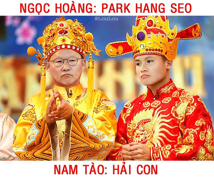 Cơn sốt đội tuyển Việt Nam vẫn chưa có hiện tượng hạ nhiệt khi mới đây, 1 bộ ảnh chế các cầu thủ vào vai Táo quân 2019 đã được cộng đồng mạng truyền tay nhau.