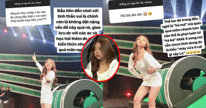 Chưa dừng lại ở đó, Nhật Lê lại tiếp tục thể hiện vốn kiến thức hạn hẹp của mình khi cho rằng loại động vật lớn nhất thế giới hiện tại là "Hà Bá". Để biện bạch cho câu trả lời sai của mình, người yêu cầu thủ Quang Hải cho rằng do mình trả lời nhanh quá nên bị sai.