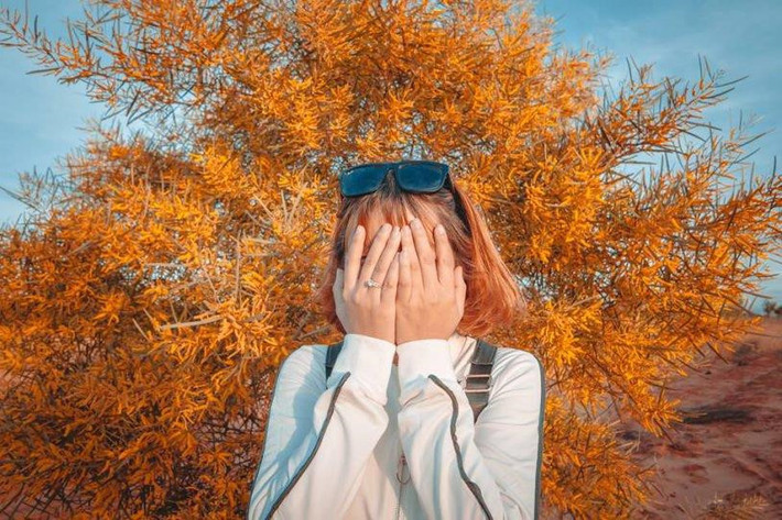 Cái đẹp của sắc vàng rực rỡ ấy đã làm không biết bao con tim xao xuyến, rất đông du khách đi qua đều dừng lại ngắm nhìn, checkin, ngay cả những cặp đôi chụp hình cưới cũng không bỏ lỡ cơ hội một năm hoa nở một lần này.