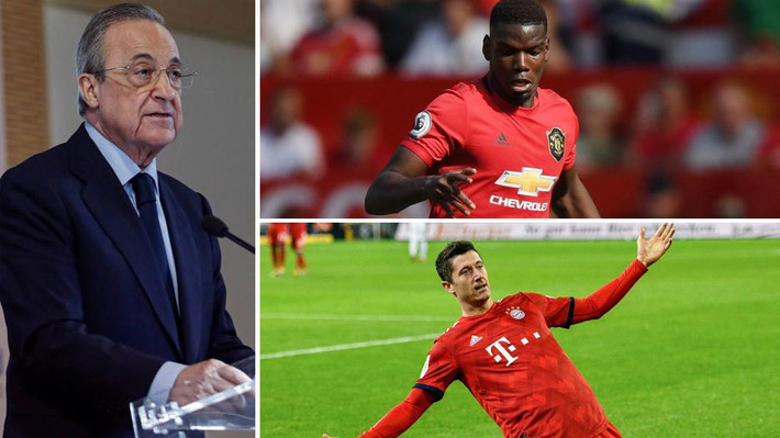 Chuyển nhượng bóng đá từ Marca, mới đây đích thân chủ tịch CLB Real Madrid - Florentino Perez cho biết 2 cái tên ông muốn mang về Bernabeu nhất trong năm 2019 là Pogba và Lewandowski.