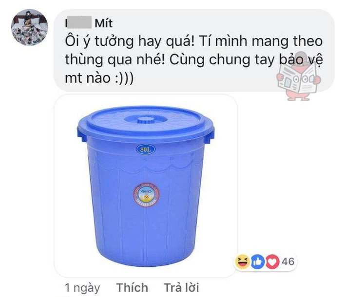 Nhiều người dùng trên Facebook cũng bày tỏ thái độ tích cực trước chính sách "xanh" này của chuỗi cà phê lớn nhất thế giới. Nhưng họ lại biến tấu ra một cách để khiến người khác phải bật cười.