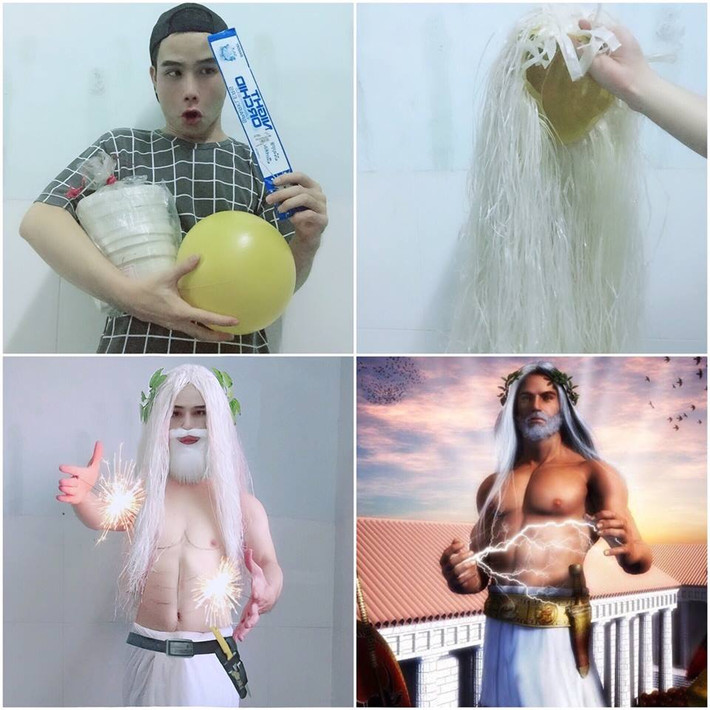 Thời gian vừa qua, phong trào cosplay đã quay trở lại mạnh mẽ trong CĐM. Không chỉ hóa thân cầu kì với những bộ cánh thiết kế hay trang điểm giống y hệt nguyên mẫu, nhiều người đã chọn cách cosplay "có gì dùng nấy".