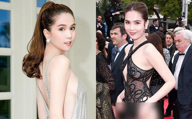 Đếm không xuể những lần Ngọc Trinh mặc trang phục tương đồng với những nghệ sĩ nước ngoài trong những lần xuất hiện của mình.