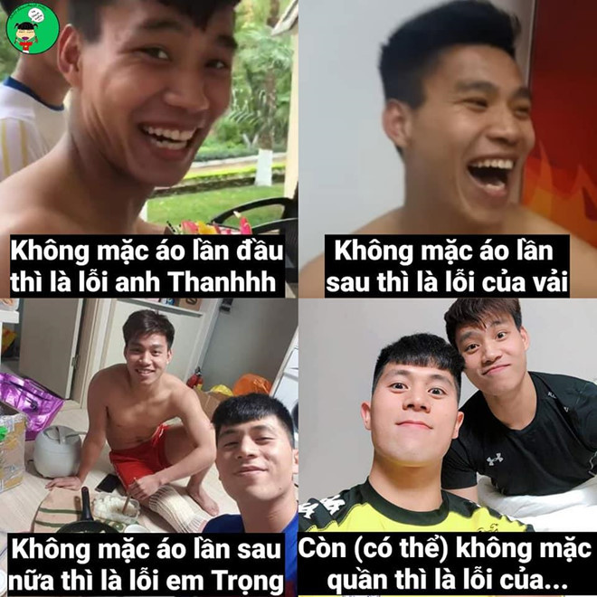 Mới đây trên một diễn đàn quy tụ nhiều fan của các cầu thủ Việt Nam, các dân mạng đã đăng tải những bức ảnh chế theo câu thoại đang là hot trend của ca sĩ Hương Giang Idol trong MV mới nhất của mình. Những ngôi sao như Văn Thanh, Bùi Tiến Dũng hay Xuân Trường lập tức trở thành tâm điểm để chế ảnh.