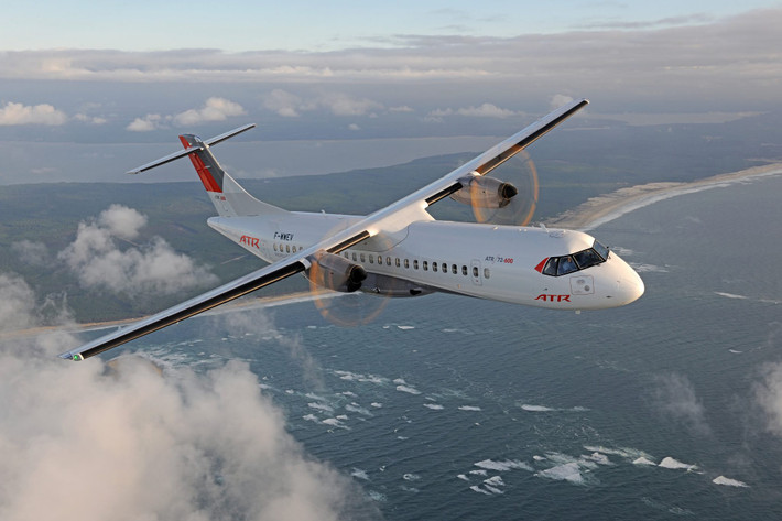 Máy bay ATR-72 có thể chở 72 - 90 hành khách cùng 2 tiếp viên và do 2 phi công điều khiển. Ảnh: ART